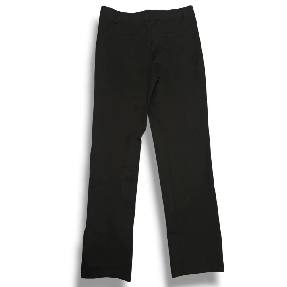 Quince Ultra-Stretch Ponte Straight Leg Pant Black Petite Medium Career Office - Picture 3 of 9
